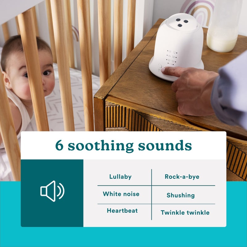 Homedics Sound Machine and Projector with 6 Soothing Sleep Sounds for Your Baby and Kids and Tilt Projector with 9 Images to Help Your Kids Fall Asleep - Image 3