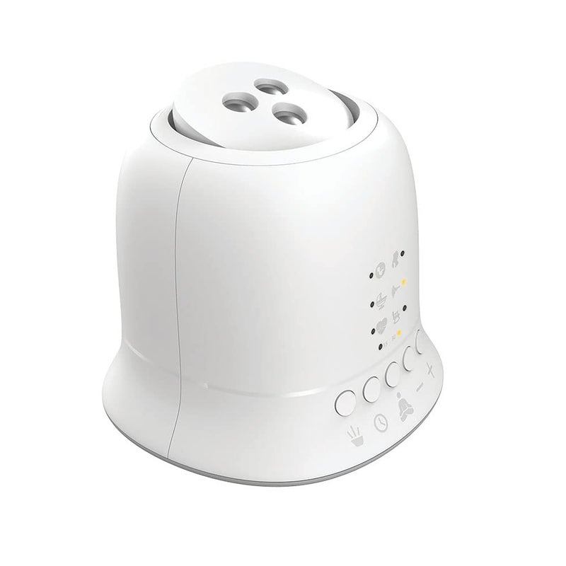 Homedics Sound Machine and Projector with 6 Soothing Sleep Sounds for Your Baby and Kids and Tilt Projector with 9 Images to Help Your Kids Fall Asleep - Image 1