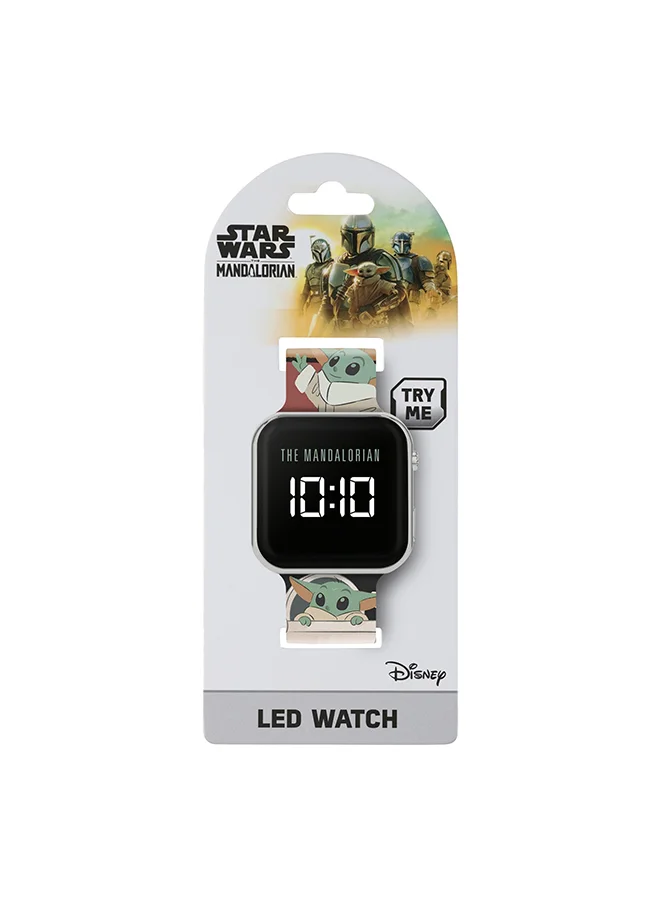 Disney Boys Digital Square Shape Plastic Wrist Watch - MNL4183 - 35 Millimeter