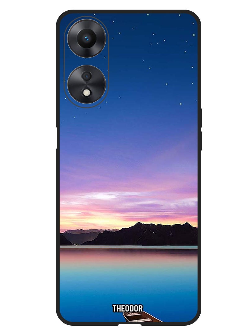 Theodor Protective Case Anti Scratch Shock Proof Bumper Cover For Oppo A98 Minimal Landscape - Image 1