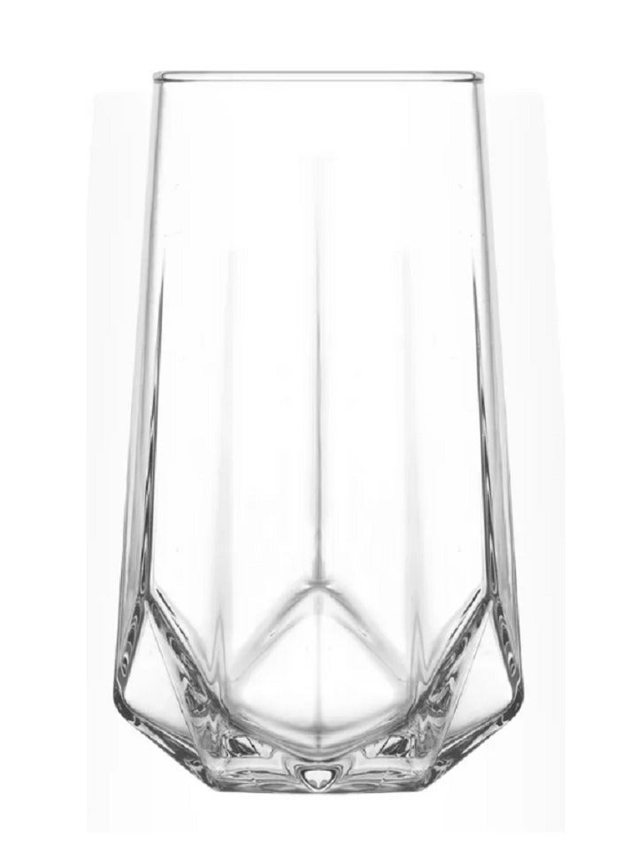 LAV 3 Pieces Valeria Long Drink Tumbler Set 460 Ml - Clear - Image 1