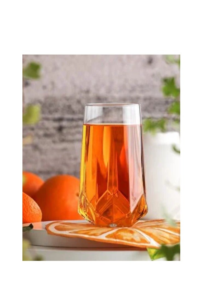 LAV 3 Pieces Valeria Long Drink Tumbler Set 460 Ml - Clear - Image 3