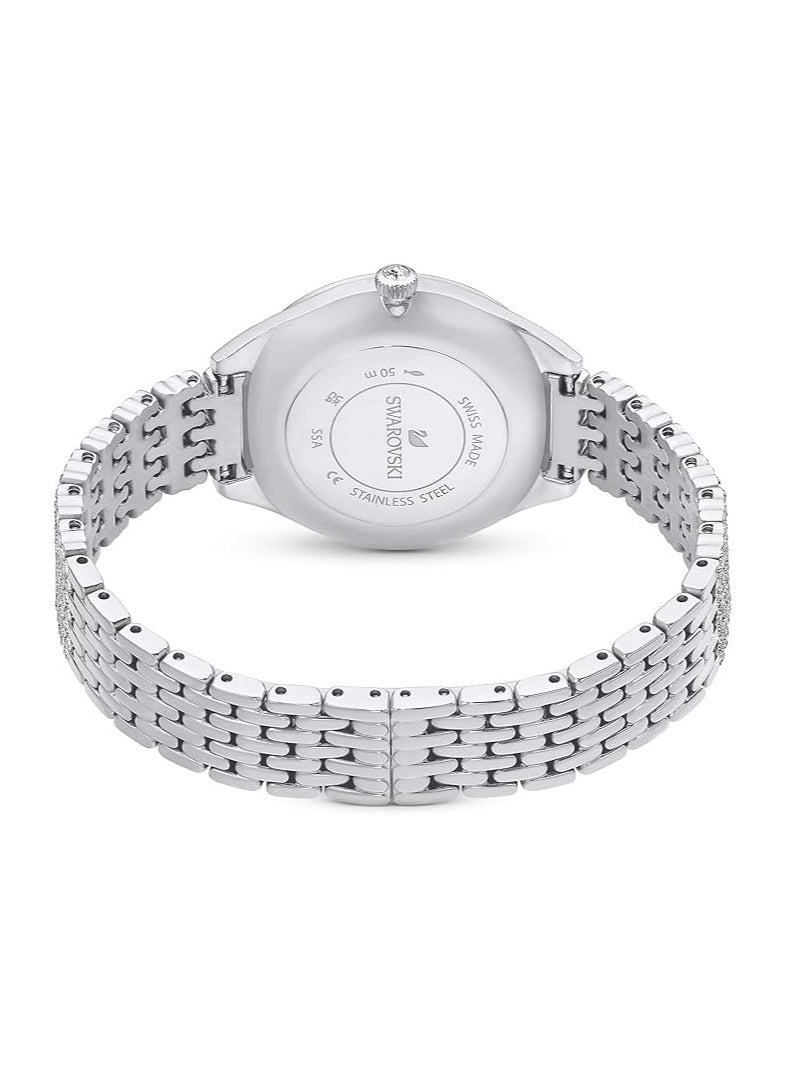 SWAROVSKI - Attract watch Swiss Made, Full pavé, Crystal bracelet, Silver tone, Stainless steel - Image 1
