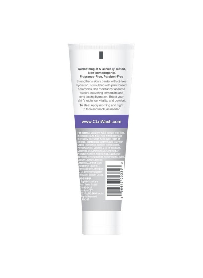 cln - CLn® Facial Moisturizer - Soothes & Calms Skin, Helps Reduce Appearance of Redness, Locks in Moisture without Clogging Pores, Dermatologist & Clinically Tested, 3.4 oz. - Image 1