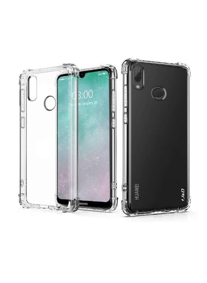Raxoom Huawei Y7 2019 Transparent Crystal Clear Shockproof Tpu Bumper Cell Phone Case Cover
