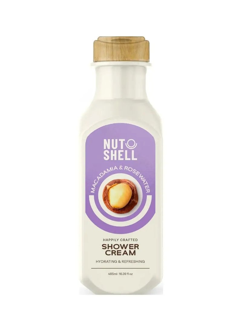 NUTSHELL NUTSHELL SHOWER CREAM(MACADAMIA & ROSE WATER) 485ML. 
