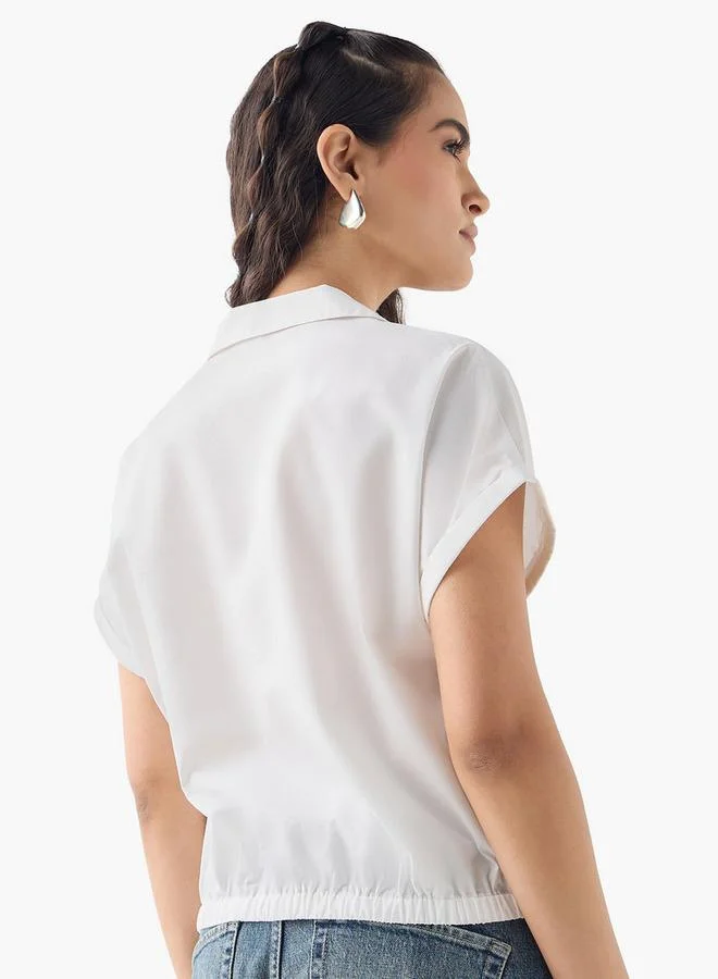 SP Characters Peanuts Embroidered Shirt with Elasticated Hem