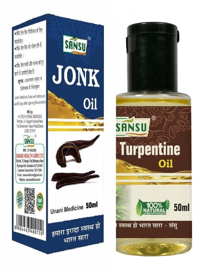 Sansu Jonk ka tel Natural Leech hair oil 50ml With Terpin oil 50ml - Image 1