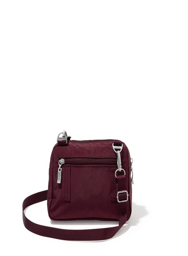 Baggallini Triple Zip Bag, Dark Cherry, One size - Image 3