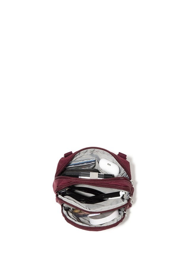 Baggallini Triple Zip Bag, Dark Cherry, One size - Image 5