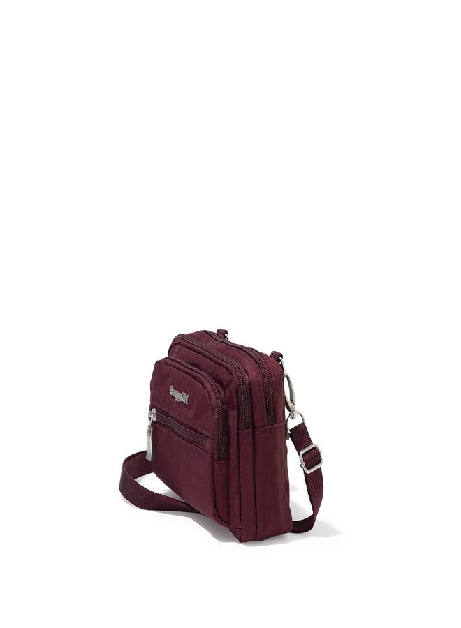Baggallini Triple Zip Bag, Dark Cherry, One size - Image 2