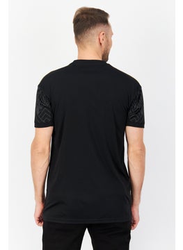 Adidas Men Sportswear Fit Los Angeles FC Short Sleeve Football Jersey, Black Combo  - Image 4
