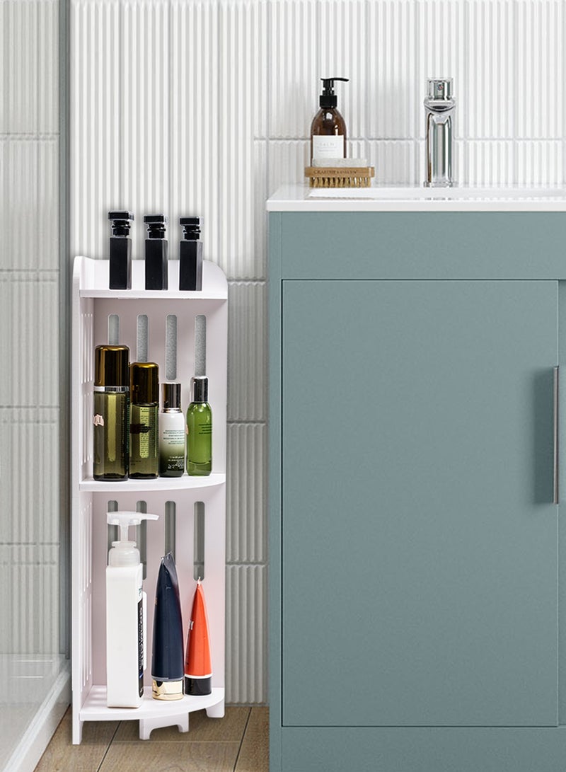 اوجيزور رف زاوية، رف تخزين زاوية، PVC، عالمي لأي موقف، ارتفاع 31.5 بوصة (80 سم)، أبيض - Image 1