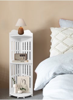 AOJEZOR Corner Rack, Corner Storage Rack , PVC, Suitable for any scene, Height 31.5 in (80 cm), White  - Image 5