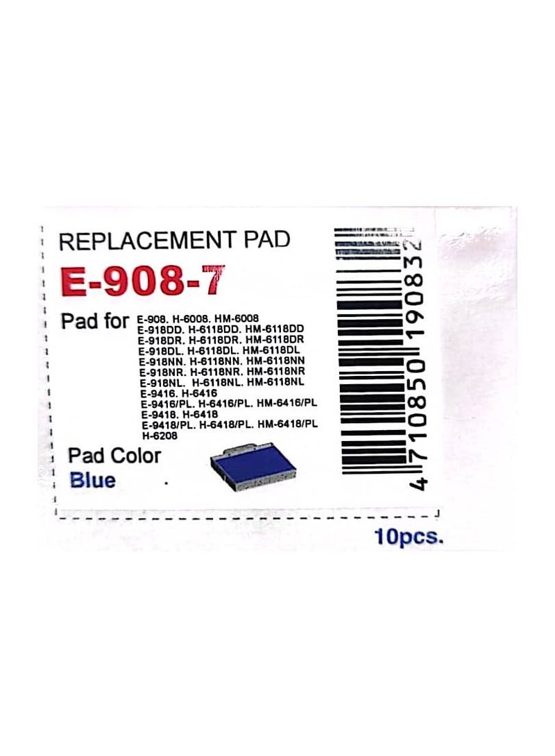 SHINY 10 PIECES REPLECEMENT PAD BLUE COLOUR - Image 1