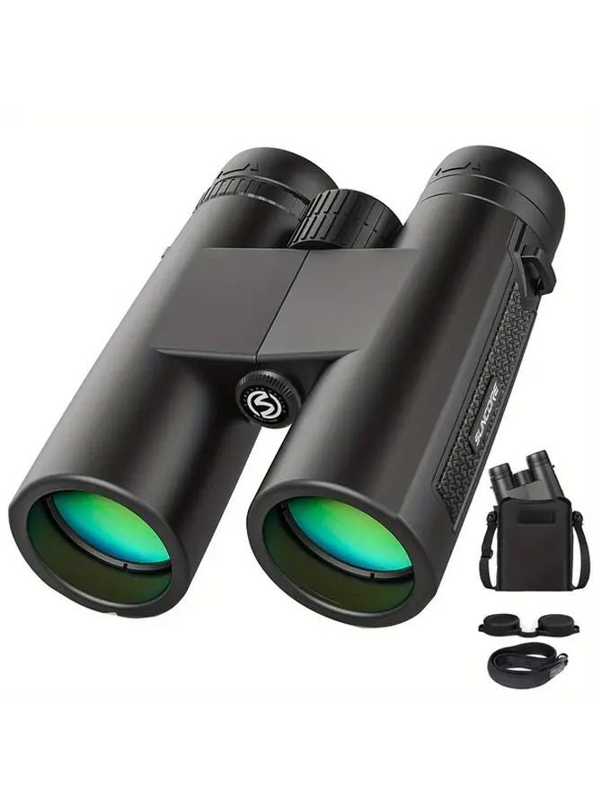 Black Side HD 10x25 Compact Binoculars For Bird Watching Hiking Travel Cruise - Image 1