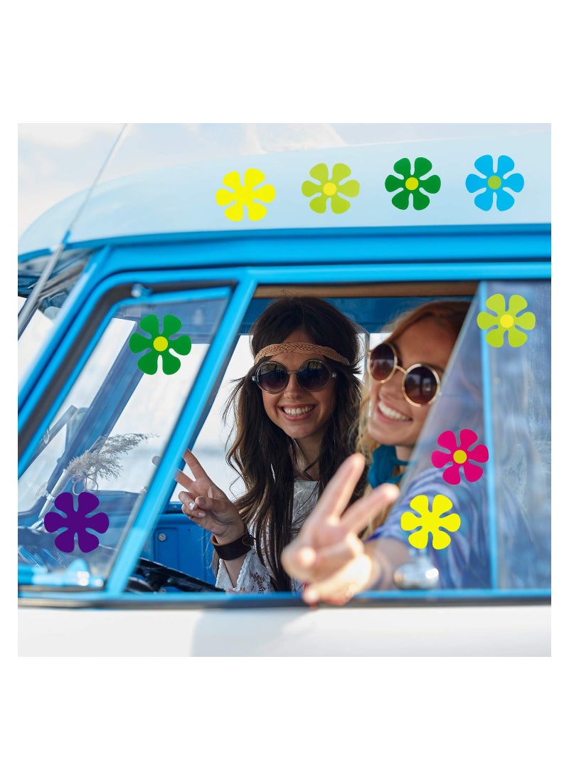 SYOSI SYOSI 60 Pcs Mini Retro Shaped Cutouts Flower for Hippie Party Craft or Home Wall Decoration  - Image 3