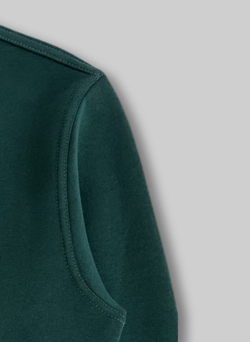 Horse Polo Sweatshirt Round Neck, Green - Image 5