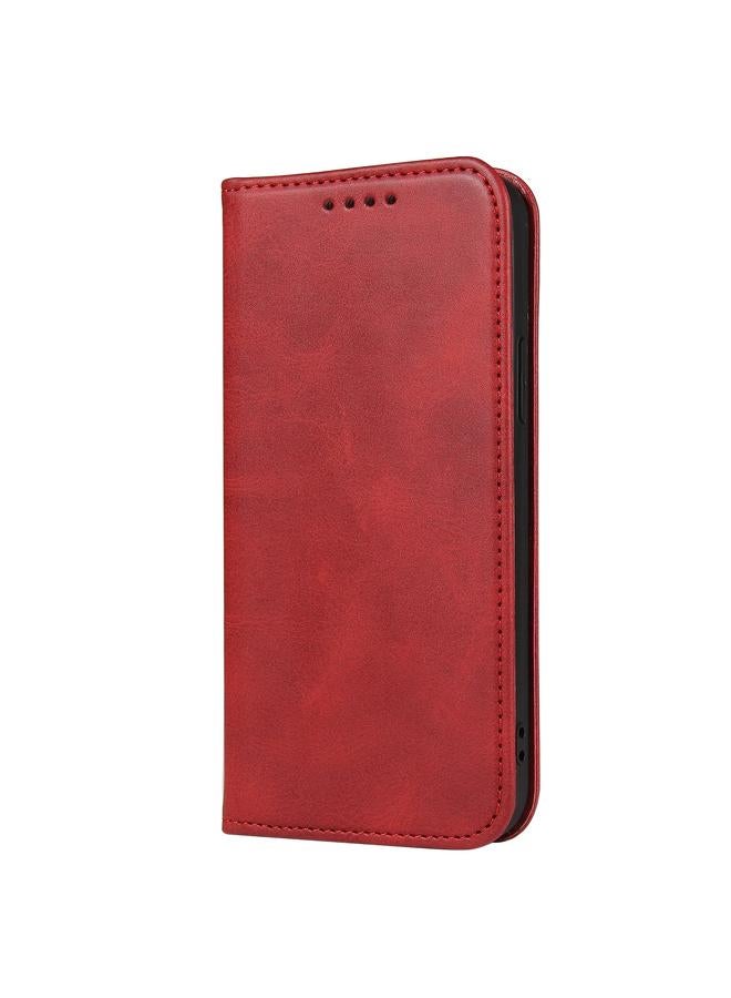 Zaboon Case For iPhone 12 / 12 Pro Calf Texture Magnetic Horizontal Flip Leather Case with Holder & Card Slots & Wallet - Image 2