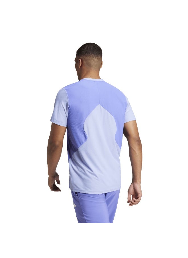 Adidas Adidas Otr B Cb Tee Blue Running T-Shirts For Men Xs  - Image 5