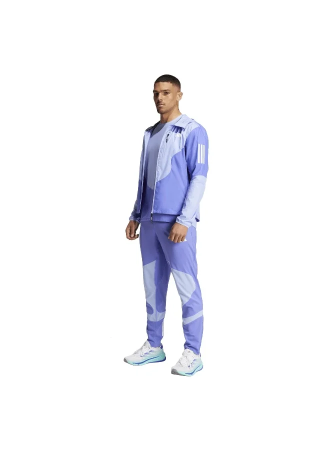 adidas تيشيرت جري Otr B Cb أزرق للرجال مقاس XS
