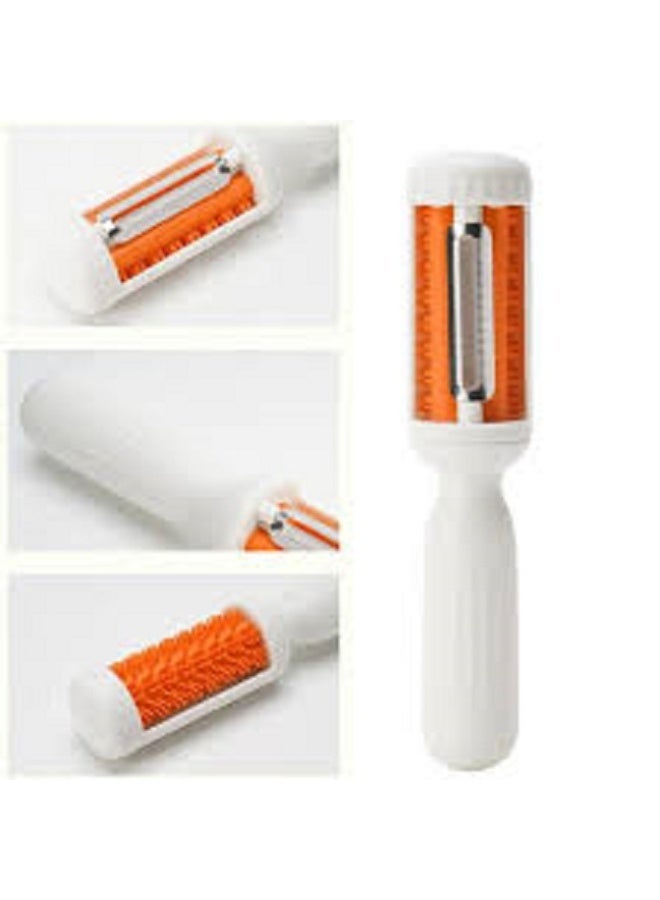 مقشرة الخضار والفواكه مع فرشاة 2 في 1 أدوات مطبخ بتصميم دوار وفرشاة تنظيف للمطبخ المنزلي (أبيض)كود 6887 - Image 2