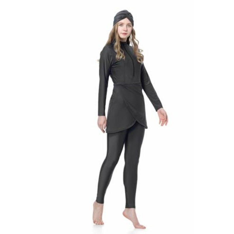 Muslim Swimwear for Women Modest Swimsuit Long Sleeve Muslim Swimming Costume 3 Pcs Burkini Swimming Tops Pants Hijab - Image 5