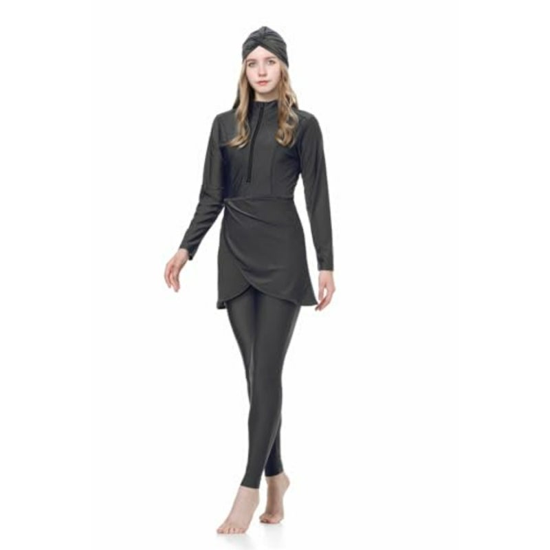Muslim Swimwear for Women Modest Swimsuit Long Sleeve Muslim Swimming Costume 3 Pcs Burkini Swimming Tops Pants Hijab - Image 1