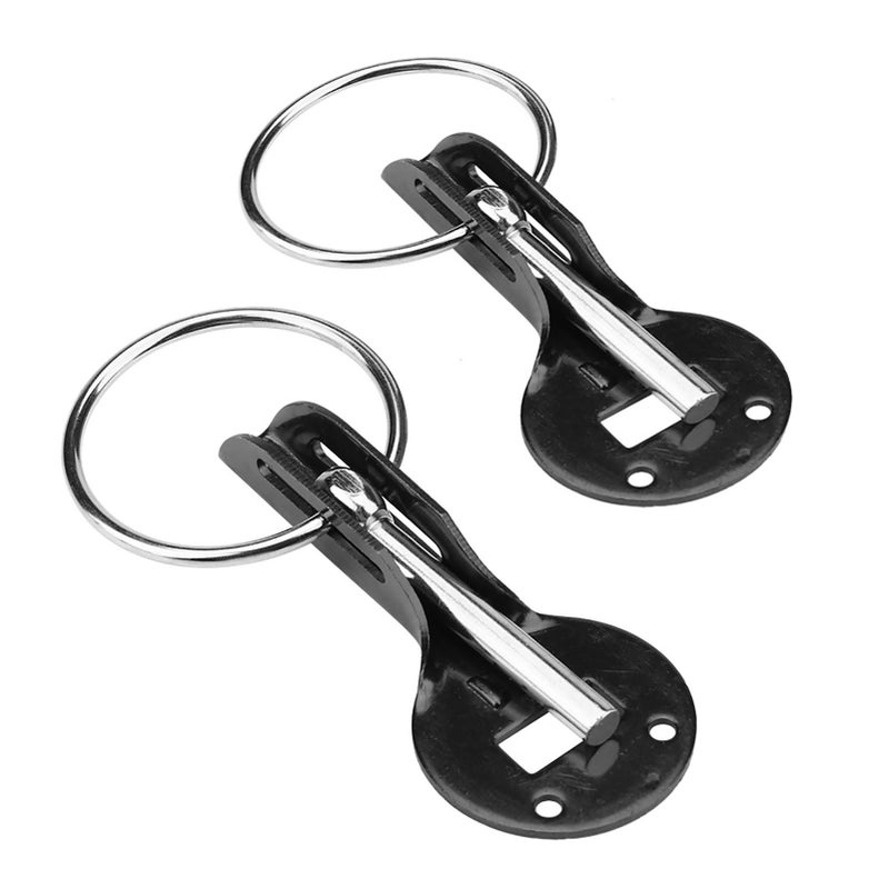 Universal Bonnet Hood Pin Pins Lock Latch Kit for Racing Sport Car Silver - Image 4