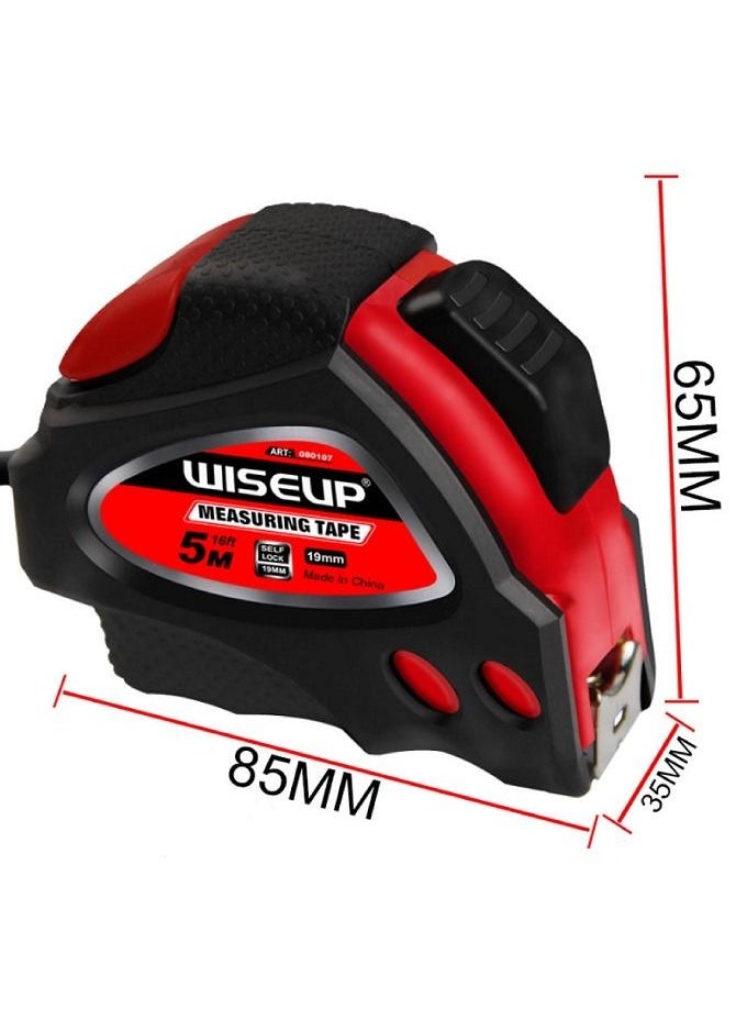 WISEUP - Rubber Measuring Tape 5Mx25MM - Image 1