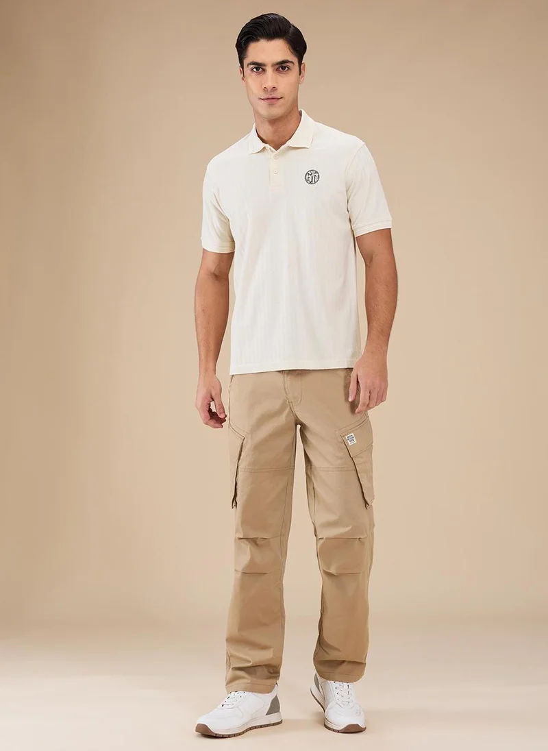 Being Human KHAKI Men Classic Regular Fit Cargos Trousers for Men | Best Price UAE