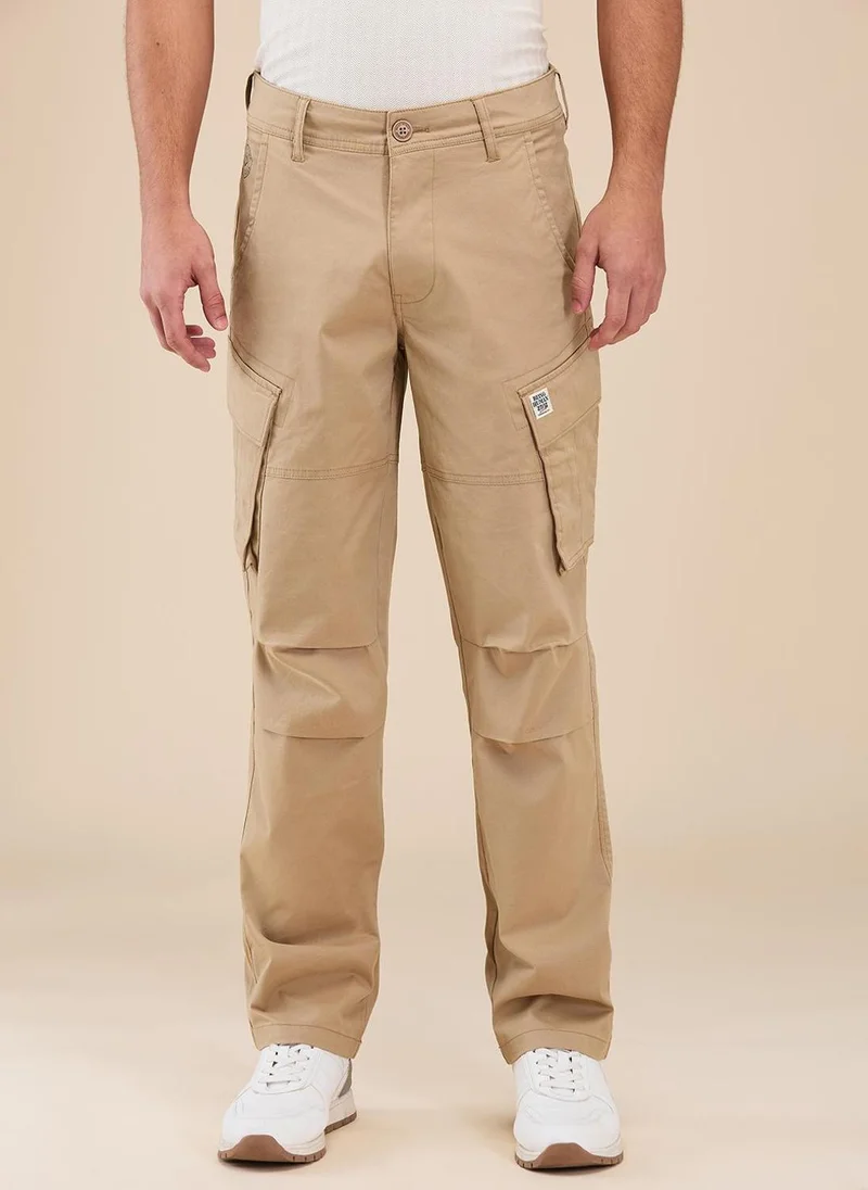 بيينغ هيومان Men Classic Regular Fit Cargos Trousers