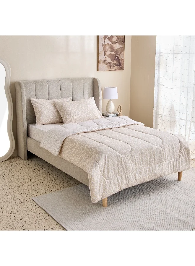Home Box Madison Burnley 3-Piece Cotton Printed Twin Comforter Set -160x220 cm