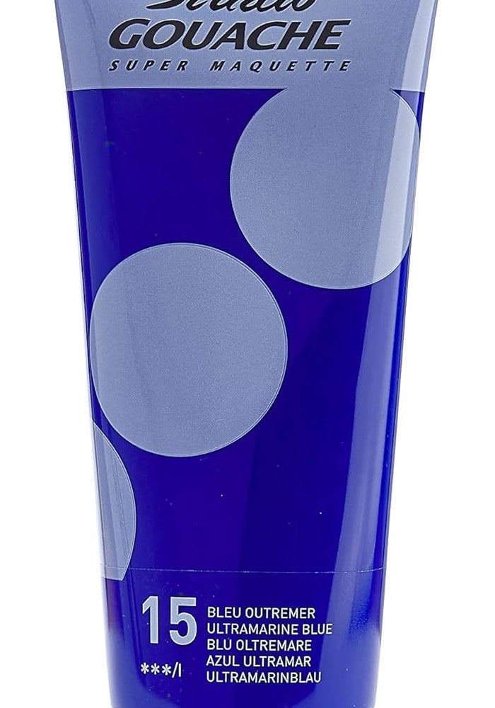 PEBEO Studio Gouache Paint, 220 ml, Ultramarine Blue - Vibrant Matte Finish for Artists - Image 1