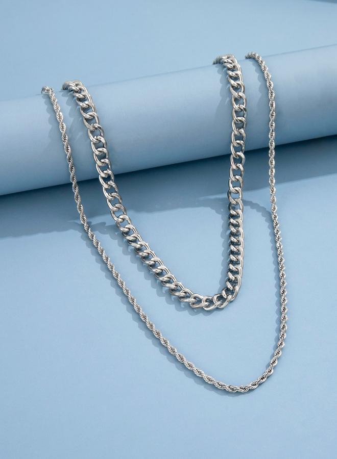 تايك تو طقم من 2 قلادة بسلسلة - Image 3