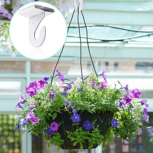 Gansita 20 Pair Drop Hooks for Hanging, White Heavy Duty Metal T-Bar Hooks, Suspended Ceiling Tile Hook Clips for Home, Classroom, Office & Decorations - Image 4