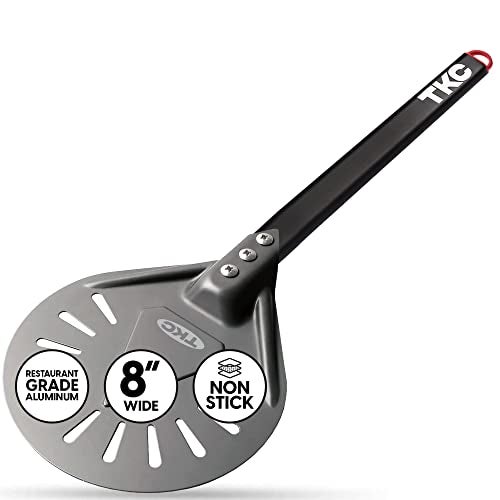 TKC Perforated Pizza Peel Bundle with 14 Inch XL Peel and 8" inch Pizza Turning Peel - Commercial Grade Pizza Spatula - Fits all 16 inch Pizza Ovens - Image 4