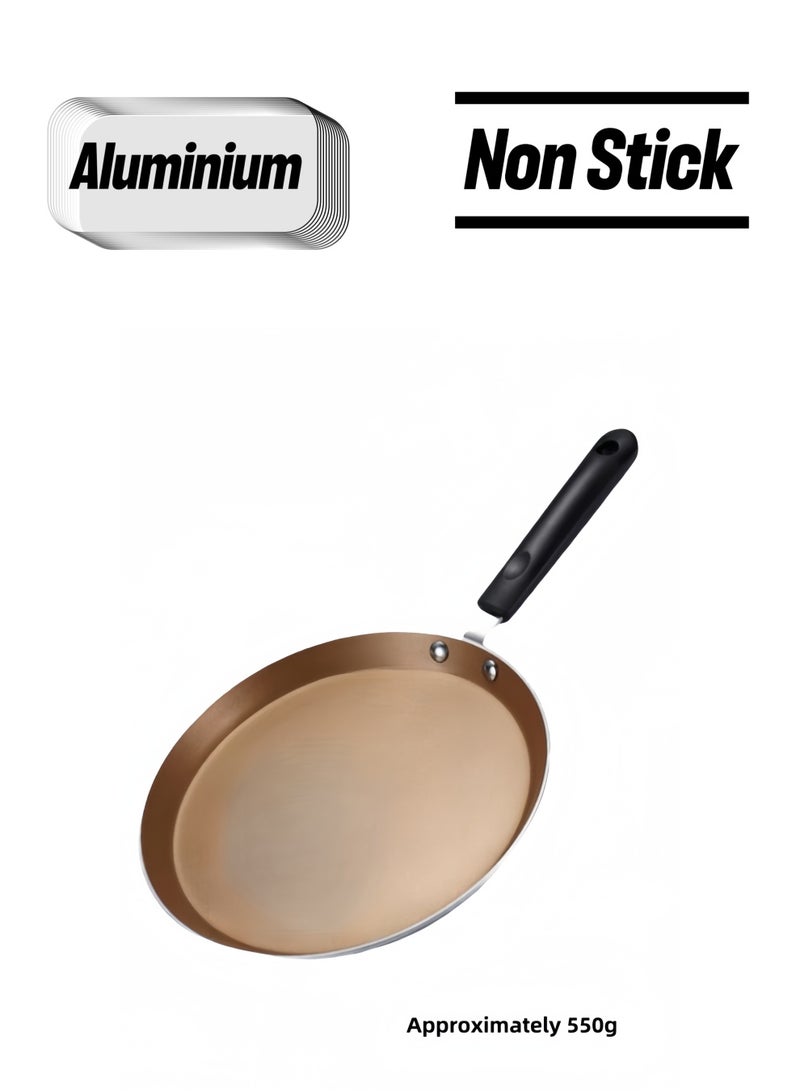 nihao 10 Inch Pan Non-stick Omelette Pan, Steak Pan, Baking Aluminum Frying Pan, Gold - Image 1