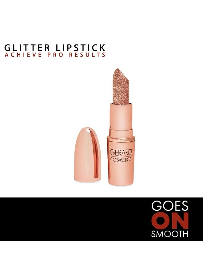 Gerard Cosmetics - Glitter Lipstick Highly Pigmented Formula Gives Metallic Finish Glides Smoothly Comfortable And Long Lasting Wear Alone Or Layered Over Another Hue Hollywood Blvd .14 Oz - Image 1