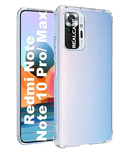 REALCASE Ultra-Hybrid Crystal Clear Back Case Cover For Redmi Note 10 Pro/Pro Max|Shockproof Design|Camera Protection Bump|Hard Clear Back|Bumper Case For Redmi Note 10 Pro/Pro Max,Pc&Tpu|Transparent - Image 5