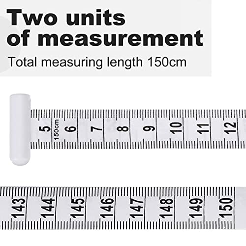 Styxon Tape Measure Body Measuring Tape 60inch (150cm), Lock Pin & Push Button Retract, Ergonomic Design, Durable Measuring Tapes for Body Measurement - Pack-2 - Image 5