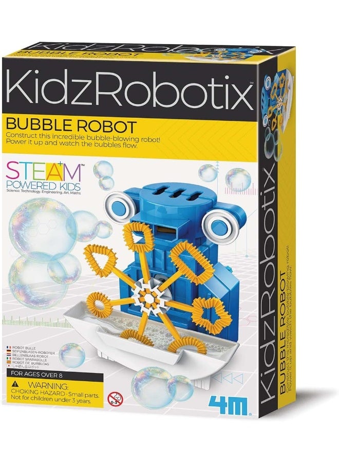 4M KidzLabs Bubble Robot Kit – Build a Robot that Blows Bubbles Automatically | Fun STEM Robotics & Engineering Toy for Kids Ages 8+ | 00-03423 - Image 1