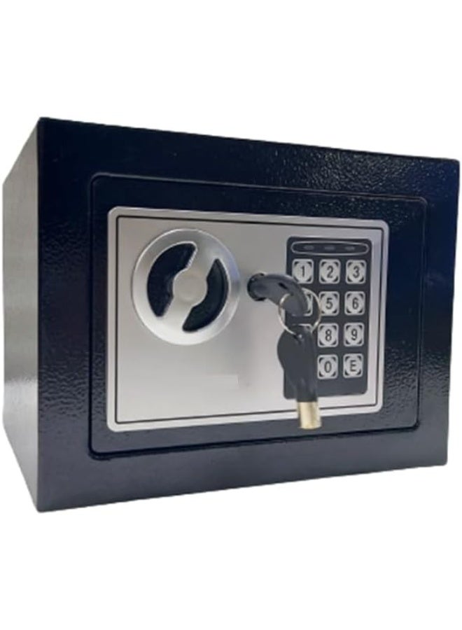 Spaceshoop Small Rectangular Safe, 23x17x17 cm, Black, Electronic Keypad Lock - Image 1