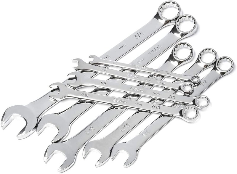 SATA 9-Piece Full-Polish Combination Wrench Set, SAE - ST09019SJ - Image 2