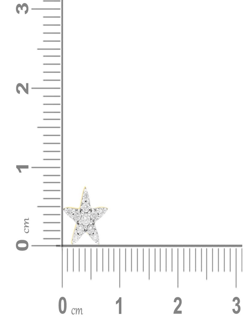 Malabar Gold and Diamonds 18 Karat 750 Purity Mine Diamond Nosepin for Womens MNGNNP0400 - Image 4