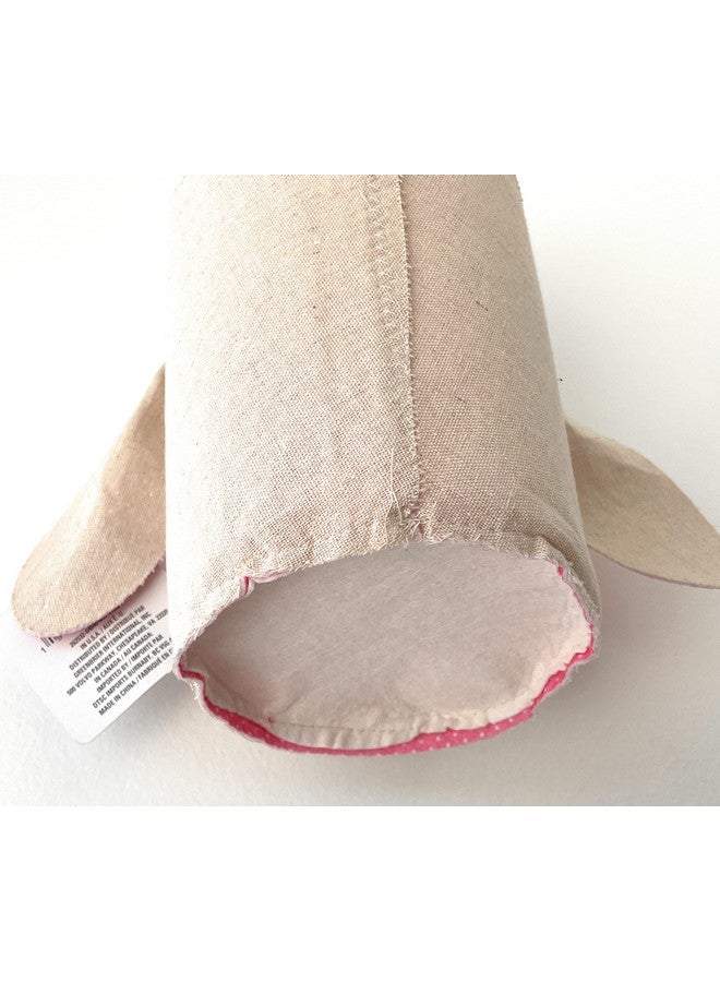 Greenbrier Fabric Bunny Easter Basket (Pink) - Image 3