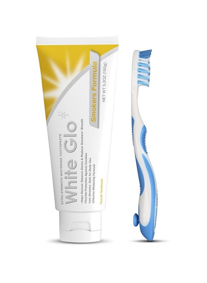 White Glo Smokers Formula Whitening Toothpaste With Bonus X Action Toothbrush 5.2 Ounce - Image 1