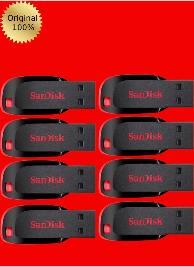 Sandisk 8 Pieces 16GB Cruzer Blade Usb Flash USB2.0  - Image 1