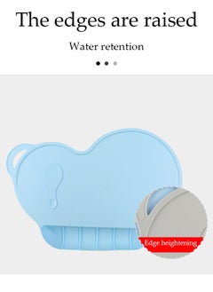 Generic Baby Silicone Placemat Table Suction Insulated Silicone Placemat for Toddlers Kids Food Grade Toddler Place Mat for Dining Table Washable Placemats Cartoon Placemats Non-slip Silicone Pad Food Mat Suction Pad Baby Table Mat  - Image 5
