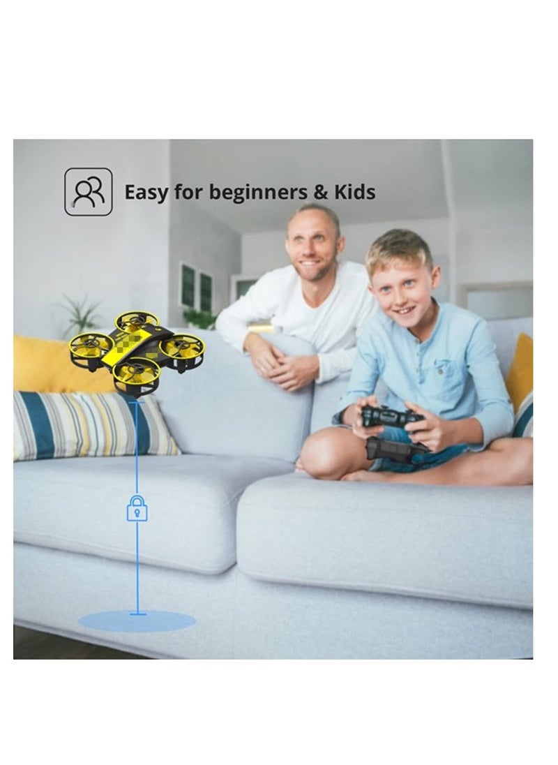 Generic - Mini Drone for Kids and Beginners-Remote Control Quadcopter Indoor Helicopter Plane with 3D Flip, Auto Hovering, Headless Mode, 3 Batteries, Best Gift Toy for Boys & Girls - Image 1